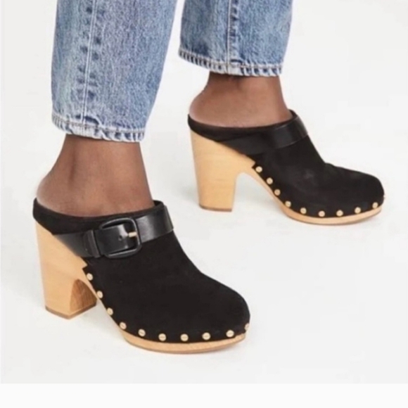 Veronica Beard Dacey Suede Clog - Picture 2 of 8